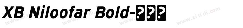 XB Niloofar Bold字体转换